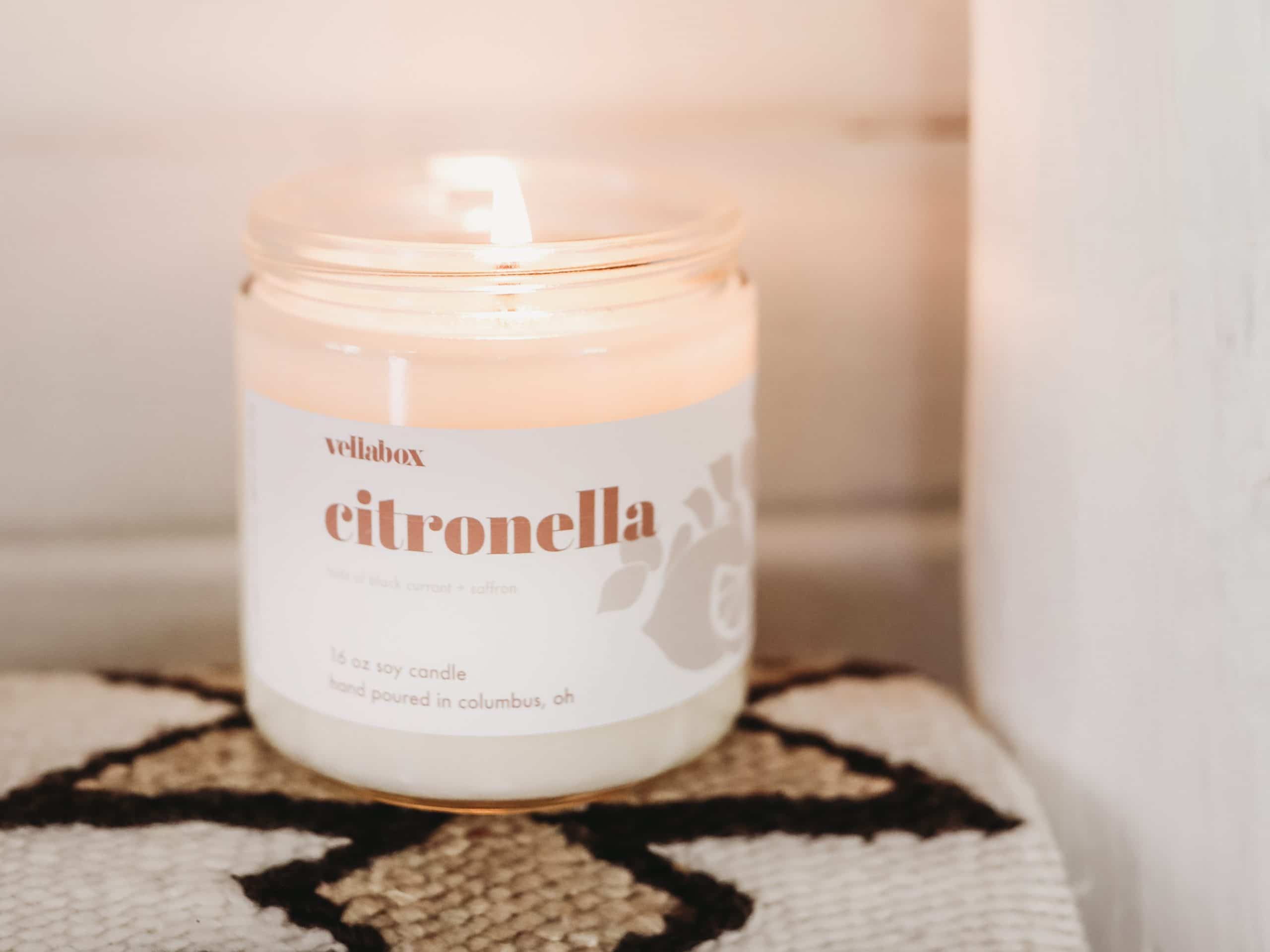 Buy Black Currant & Saffron Citronella Candle