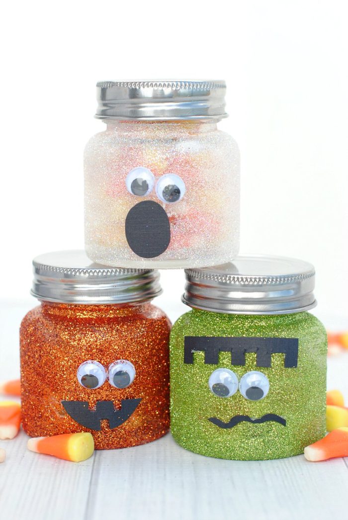 glitter DIY candle jar