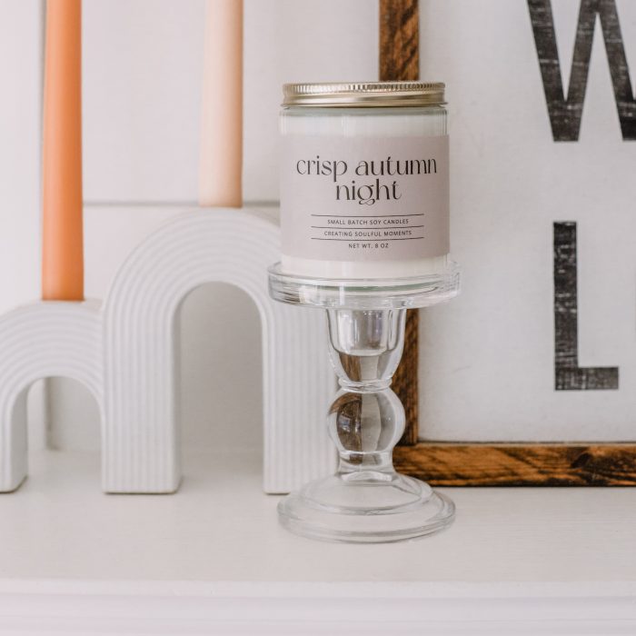 crisp autumn night candle by soul roots maker