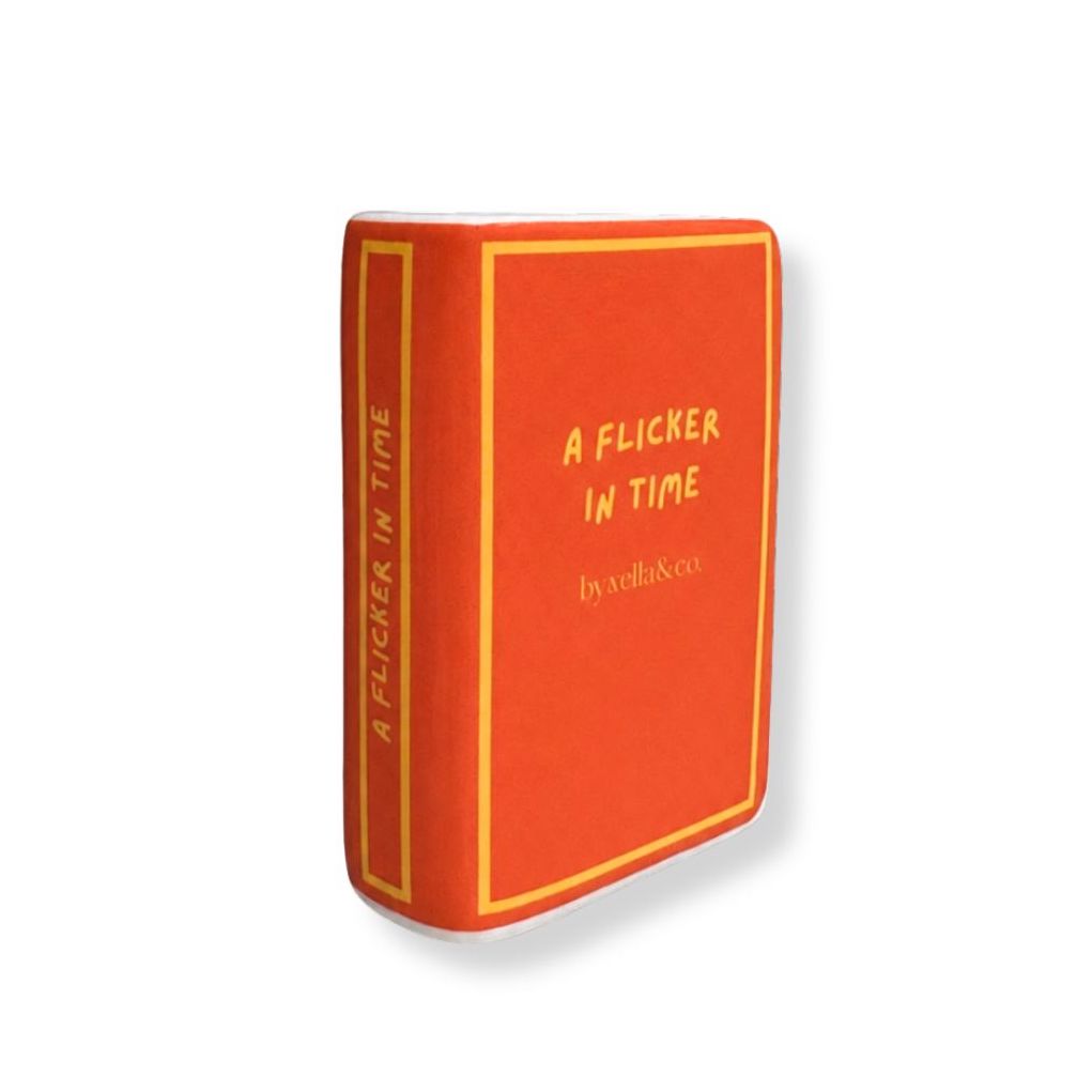 "A Flicker in Time" Ceramic Book-Shaped Bud Vase / Match Holder