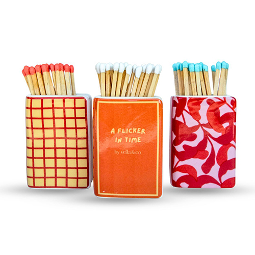 Ceramic Book-Shaped Match Holder (Styles Vary)